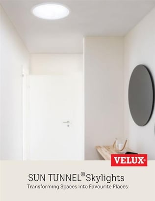 The cover of the VELUX Canada SUN TUNNEL Skylight Brochure